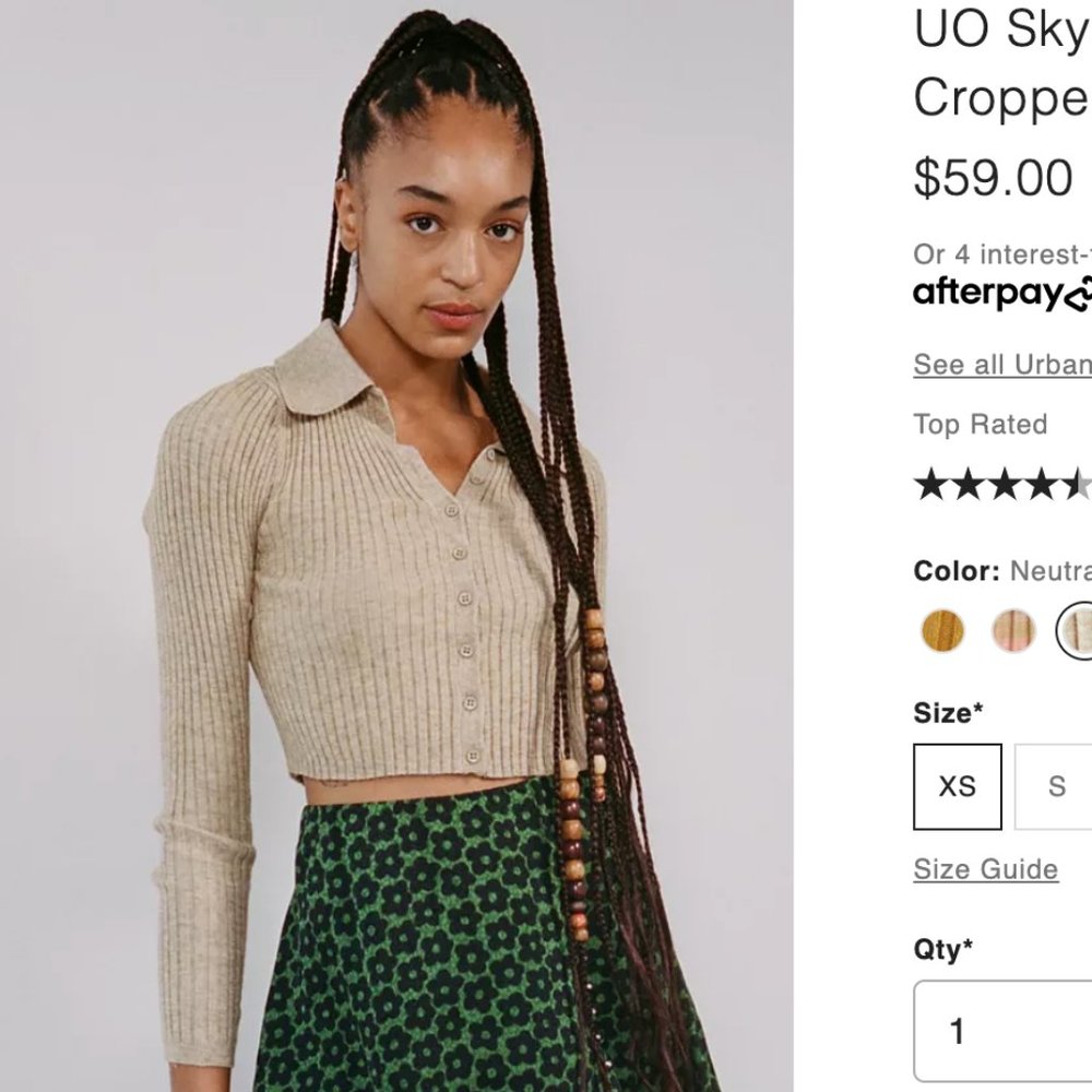 Urban Outfitters NEVER WORN Cropped Sweater